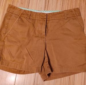 J. Crew Khaki Chino Shorts Size 4
